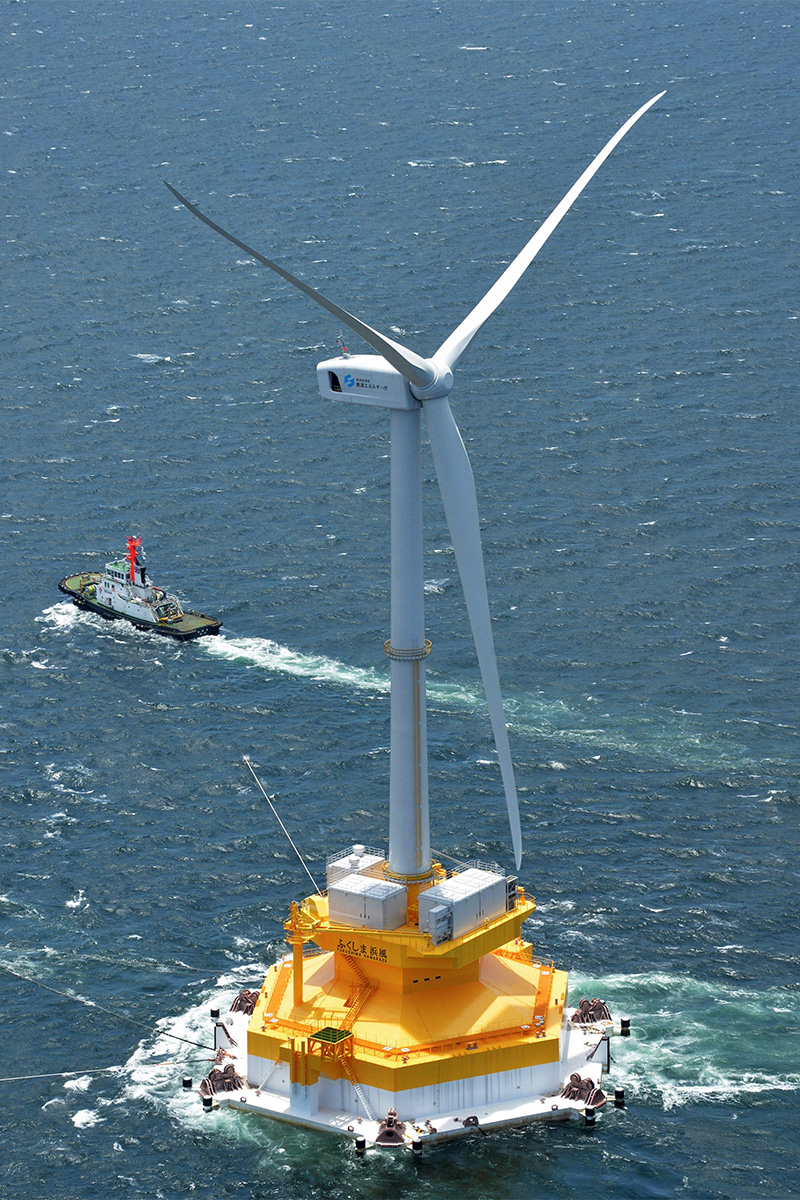 洋上風力発電曳航
